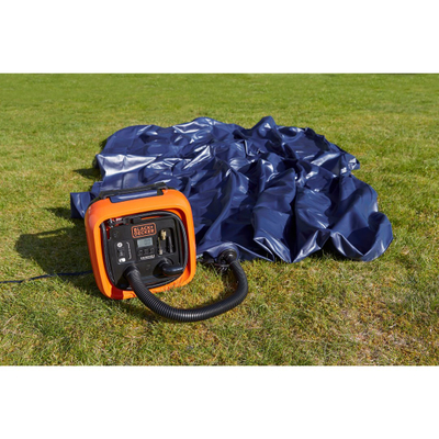 Kompresor për veturë Black&amp;Decker ASI400, 12V, portativ, portokalli