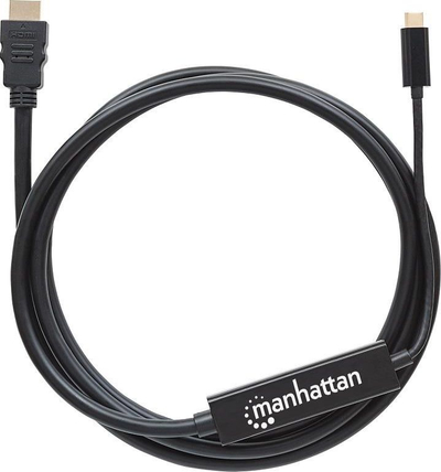 Kabllo Manhattan USB-C në HDMI, 4K 30Hz, 2m, e zezë