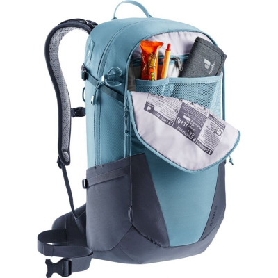 Çantë shpine Deuter Futura 23 për hiking, 23L, me sistem ajrimi, blu me gri
