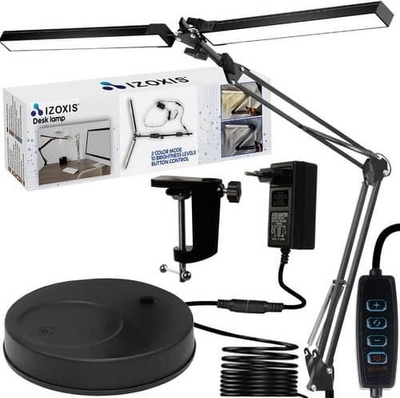 Lampë tavoline Izoxis 24223, LED, 3 temperatura drite, e zezë