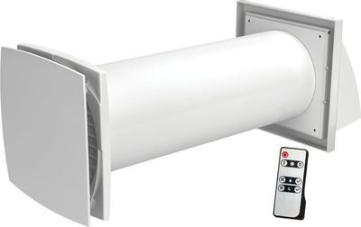 Ventilim muror Vents Solo RA1 35 9 R, me filtër, me rrymë, i bardhë