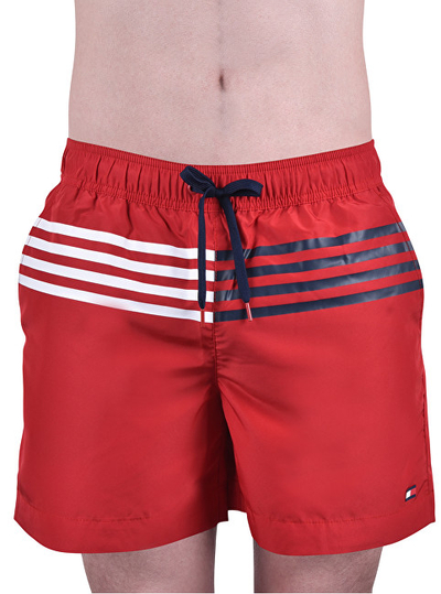 Pantallona të shkurtë Tommy Hilfiger UM0UM01121-611, të kuqe, L