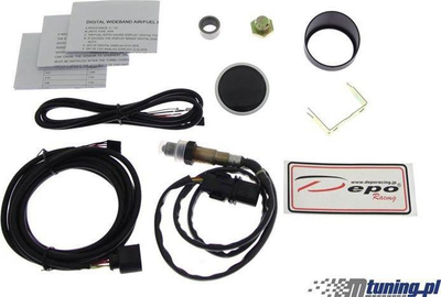 Matës wideband AFR DRacing Depo Gauge 52mm, sensor Bosch, ndriçim blu