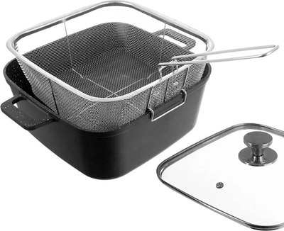 Set tenxheresh Orion, tenxhere me kapak 24 cm, wok edhe tigan grilli, i zi