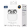 Kufje wireless JELLICO AirBlue 3, Bluetooth 5.1, me kuti karikimi, të bardha