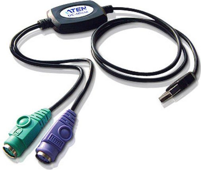 Adapter USB Aten UC10KM, USB në PS/2 x2, i zi