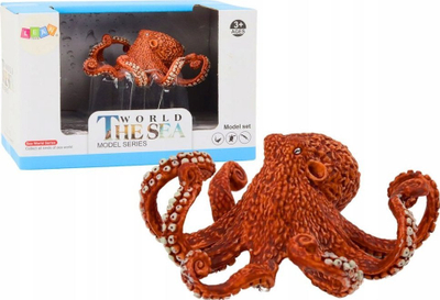 Figurë dekorative Giant Octopus, 10 cm, portokalli
