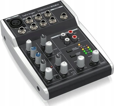 Аудио миксер Behringer Xenyx 502S, 5 канали, USB, црн