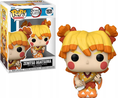 Figurë vinyl Funko POP Demon Slayer Zenitsu Agatsuma Kimono, për koleksion, shumëngjyrëshe