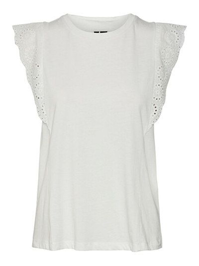Bluzë VERO MODA VMHOLLYN Regular Fit, e bardhë