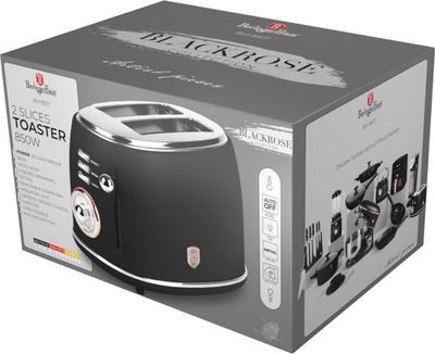 Toaster Berlinger Haus BH-9517, 6 nivele nxehjeje, koleksioni Black Rose, i zi