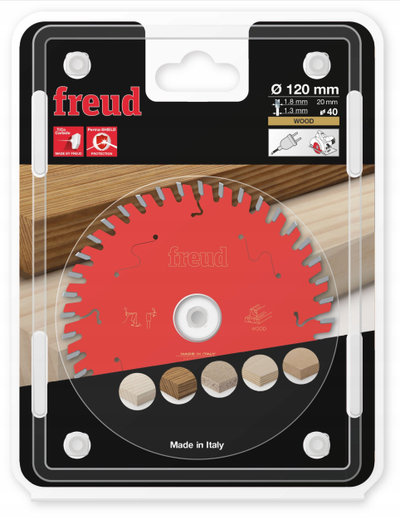 Сечиво за кружна пила Freud F03FS09664, Ø120mm, 40 заби, црвено