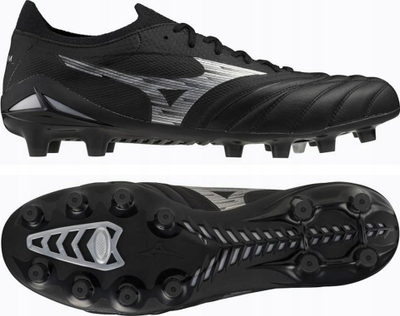 Këpucë futbolli Mizuno Morelia Neo IV Beta Elite FG M, lëkurë, terren i thatë, të zeza