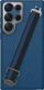 Futrollë telefoni Nillkin për Samsung Galaxy S23 Ultra, me mbrojtje metalike te kamera, me rrip dore, blu