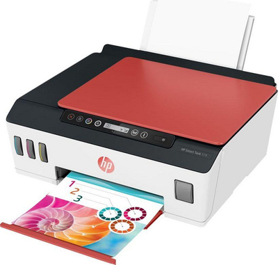 Printer HP Smart Tank 519, i bardhë/ i kuq
