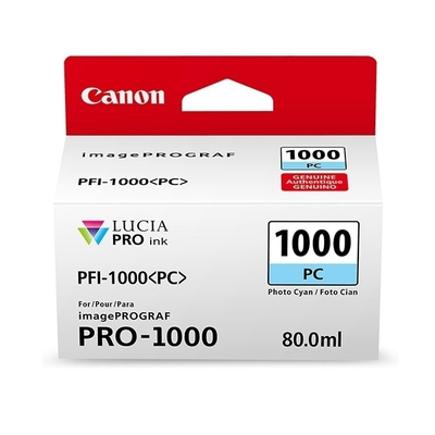 Ngjyrë për printer Canon PFI-1000 PC, Photo Cyan