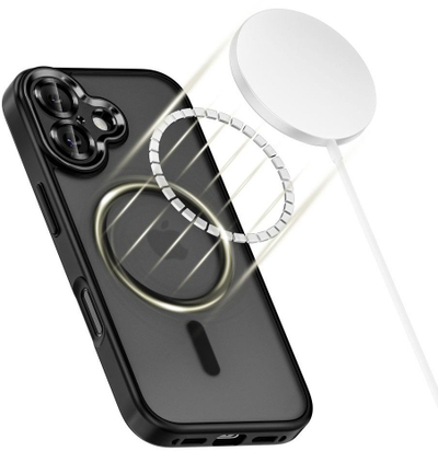 Kapak telefoni Tech-Protect MagCam MagSafe, për iPhone 17, mat, i zi