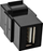 Modul keystone USB InLine 76201P, USB 2.0 A femër me femër, i zi