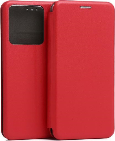 Mbulesë libri Beline për Xiaomi Redmi Note 13 5G, magnetike, e kuqe