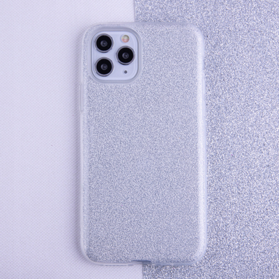 Футрола за телефон OEM Glitter 3in1 за Samsung Galaxy A26, TPU и PC, со сјај, сребрена