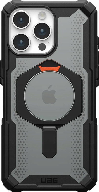 Kllapë telefoni UAG Plasma XTE për iPhone 15 Pro Max, MagSafe, mbrojtëse e fortë, zi portokalli
