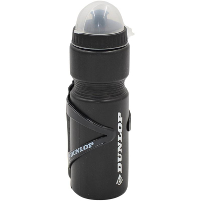 Shishe uji për biçikletë Dunlop, 750 ml, me mbajtëse, e zezë