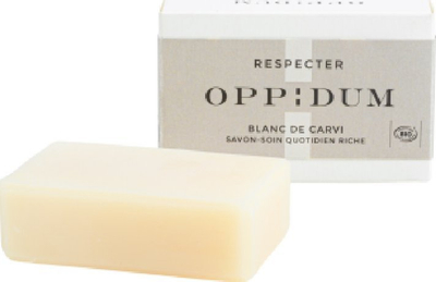 Sapun trupi Trussardi Oppidum Blanc De Carvi, pastrues dhe qetësues, 100 g, për lëkurë të ndjeshme