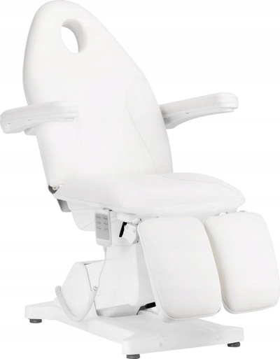 Karrige elektrike kozmetike Sillon Basic Pedi, 3 motorë, me telekomandë, e bardhë