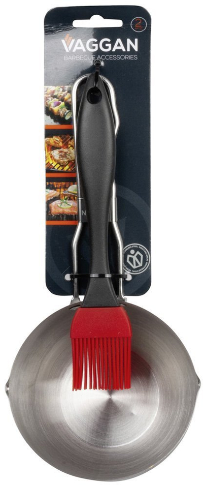 Set marinade për grill Emerio, me enë dhe furçë silikoni, për grill, i bardhë