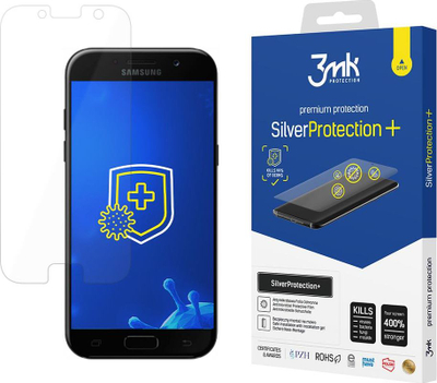 Xham mbrojtës 3mk SilverProtection+ për Samsung Galaxy A5 2017, 9H, antibakterial, transparent