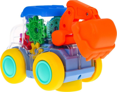 Lodër eskavator Gear Car, me drita edhe muzikë, shumëngjyrësh