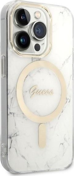 Set këllëf dhe karikues Guess GUBPP14LHMEACSH për iPhone 14 Pro 6.1", mbrojtës, i bardhë