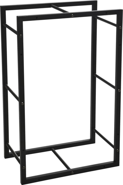 Stendë për dru zjarri ProGarden, drejtkëndore, 45x28x70 cm, metal, e zezë