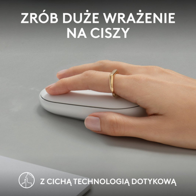 Maus Logitech Pebble 2 M350s, i bardhë