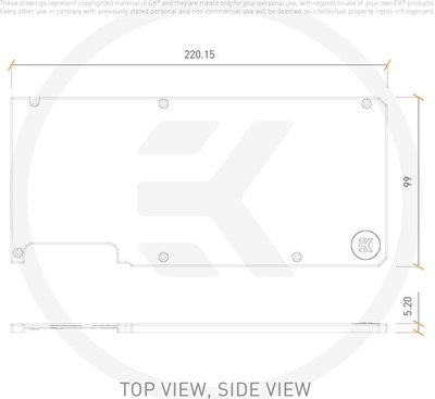 Pllakë pasme grafike EKWB EK-Quantum Vector RTX 3080/3090, ftohje pa zhurmë, nikel, argjendtë