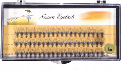 Qerpikë tufa Sunone Premium, 11mm, 60 copë, të zinj