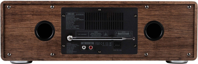 Mikrosistem аудио Akai AM-100 Rhapsody, 30W, Bluetooth, кафе
