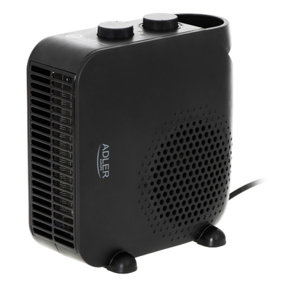 Ngrohës me ventilator Adler AD 7725b, 2 nivele fuqie, termostat i integruar, i zi