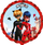 Balonë folie Flexmetal Miraculous Street, 45 cm, e kuqe shumëngjyrëshe