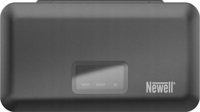 Karikues Newell me powerbank dhe lexues SD për bateri Sony NP-FZ100, me ekran LCD, i zi