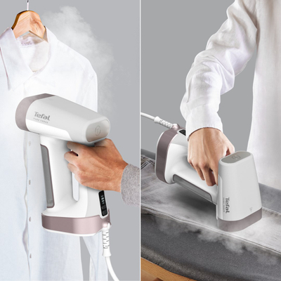 Aparat avullues rrobash Tefal DT8765E0 Pure Force 3in1, ngrohje 25 sekonda, rezervuar 180 ml, i bardhë