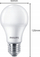 ЛЕД сијалица Philips CorePro A60 13W, E27, 2700K, топло бела