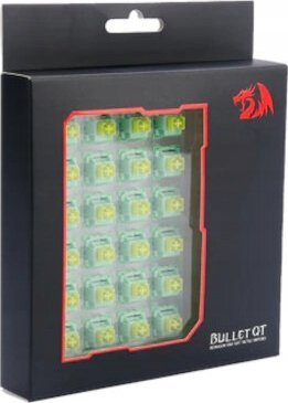 Switche mekanike Redragon A113 QT Bullet, 3 pin, set 24 copë, transparente