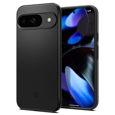 Mbrojtëse Spigen Thin Fit Hybrid për Google Pixel 9/9 Pro, e zezë