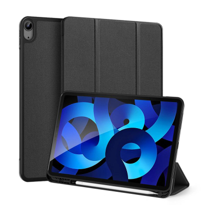 Mbrojtëse tablet Dux Ducis Tri-fold, për iPad Air 4 dhe 5, me qëndrim, e zezë