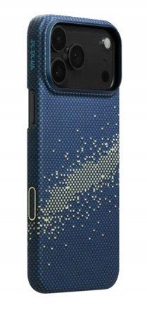 Maskë telefoni Pitaka Ultra Slim, për iPhone 17 Pro, MagSafe, blu me të verdhë