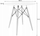 Set tavoline me karrige OSKAR Round Table Todi 80cm, 4 karrige MARK, e zezë