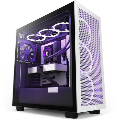 Kasë NZXT H7 Flow - E bardhë/E zezë