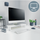 Mbajtëse monitori Leitz Ergo, ergonomike, për tavolinë, gri
