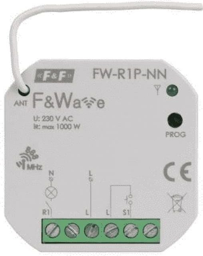 Relé multifunctionale F&amp;F FW-R1P-NN, radio, pa tel neutral, IP20
